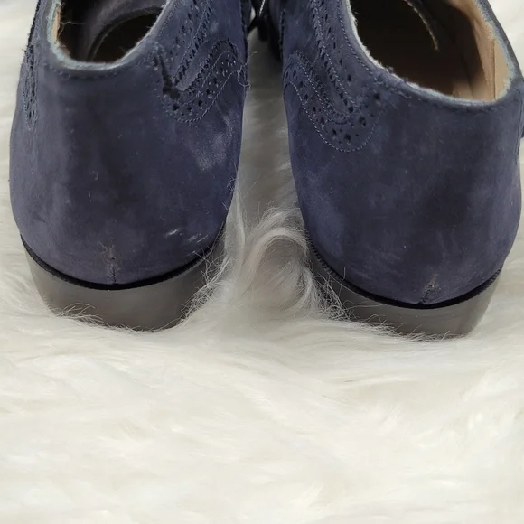 Details Blue Suede Loafters - Picture 3 of 6
